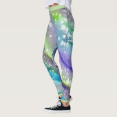Limoen Blue Ice Abstract Design Leggings (Links)