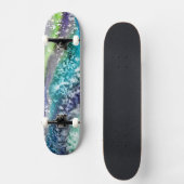 Limoen Blue Ice Abstract Persoonlijk Skateboard (Voorkant)