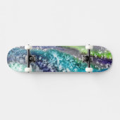 Limoen Blue Ice Abstract Persoonlijk Skateboard (Horizontaal)