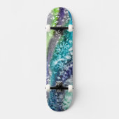 Limoen Blue Ice Abstract Persoonlijk Skateboard (Voorkant)