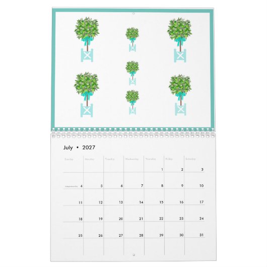 Limoen bovenaan het Plant van de tuin Kalender (Jul 2027)