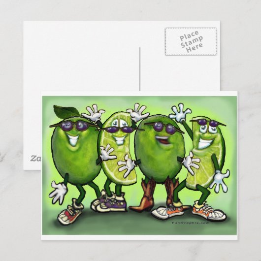 Limoen Briefkaart (Voorkant / Achterkant)