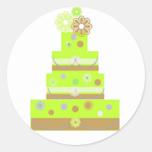 LIMOEN BRUILOFT CAKE SEALS STICKERS