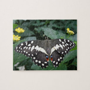Limoen Butterfly en Flowers Puzzle Legpuzzel