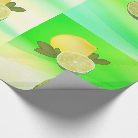 Limoen Cadeaupapier (Hoek)