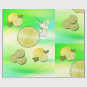 Limoen Cadeaupapier (Vlak)