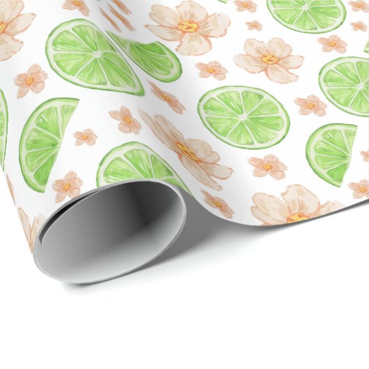 Limoen Cadeaupapier (Rol Hoek)