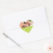 Limoen Chalkboard Wedding Save the Date Seal Hart Sticker (Envelop)