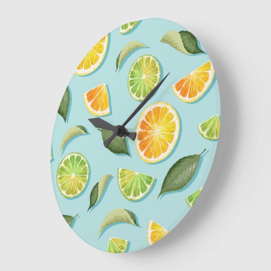  Limoen citroen blauw patroon Grote Klok (Hoek)