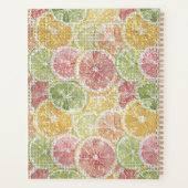Limoen Citroen Sinaasappel Grapefruit Fruit Glans Planner (Achterkant)