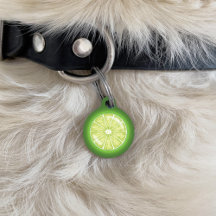 Limoen Citrus Fruit Slice Met Pet's Custom Info
