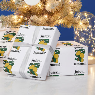 Limoen Citrus Fruit Zomer Verjaardag Cadeaupapier
