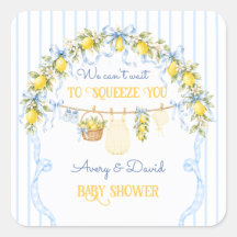 Limoen Citrus Knijp Baby Shower Jongenskleren Boog