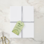Limoen Citrusfruit Aangepaste Verjaardag Bedankt Cadeaulabel (Met Touw)