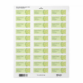 Limoen Citrusvruchten illustratie met aangepaste t Etiket (Full Sheet)