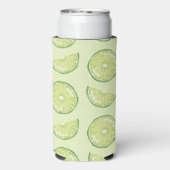 Limoen Citrusvruchten illustraties met aangepaste  Seltzer Blikjeskoeler (Seltzer Achterkant)