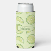 Limoen Citrusvruchten illustraties met aangepaste Seltzer Blikjeskoeler (Seltzer Voorkant)