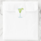 Limoen-cocktail Ronde Sticker (Tas)