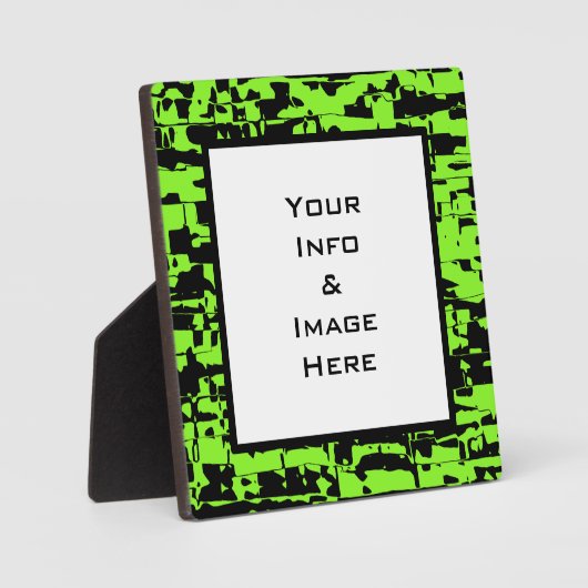 Limoen Crackle Lijst Fotoplaat (Voorkant)