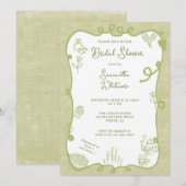 Limoen Cream Doodle Vrijgezellenfeest Kaart (Voorkant / Achterkant)