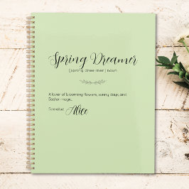 Limoen Cream Easter Bunny Planner