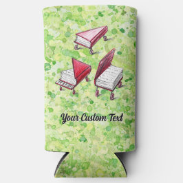 Limoen Cream Paint Splatter  schetskunst Seltzer Blikjeskoeler