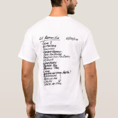 Limoen Credo-Mannen grafische T-shirt (Achterkant)