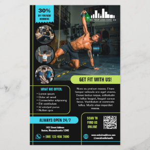 Limoen & Cyaan Speciale Aanbieding Marketing met L Flyer