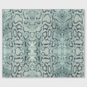 Limoen Daiquiri Green Anaconda Snakeskin Cadeaupapier (Vlak)