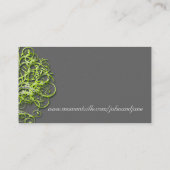 Limoen Damask Love Tree Weddenschapskaarten Plaatskaartje (Achterkant)