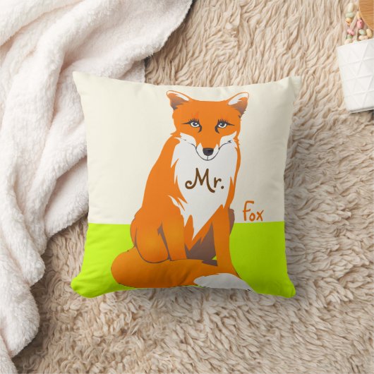 Limoen de heer Fox Pillow Kussen (Deken)