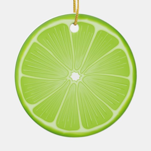 Limoen Delight Keramisch Ornament (Voorkant)