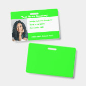 Limoen doe het zelf op maat Homeschool Badge (Voor- en achterkant)