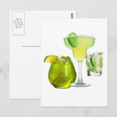 Limoen Drinken Briefkaart (Voorkant / Achterkant)