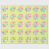 Limoen Easter Eggs wrapping paper Cadeaupapier (Vlak)