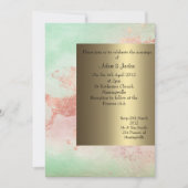 Limoen en aardkleuren trouwuitnodiging nieuwe desi kaart (Voorkant)