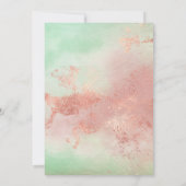 Limoen en aardkleuren trouwuitnodiging nieuwe desi kaart (Achterkant)