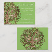 Limoen en bruine bomen visitekaartje (Voorkant / Achterkant)