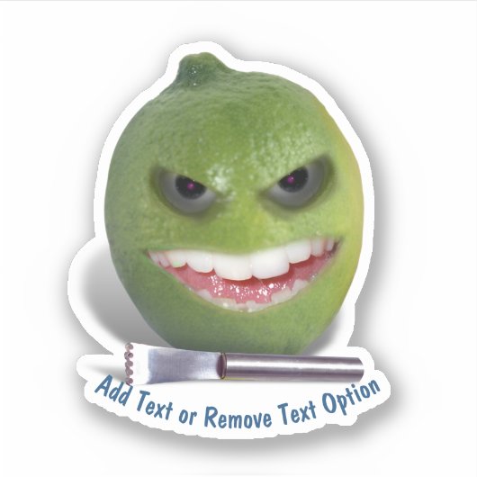 Limoen en Citroenrasp Sticker (Voorkant)