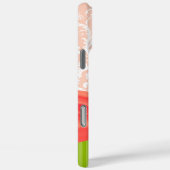 Limoen en Coral Faux Rhinstone personaliseren Dama Case-Mate iPhone Case (Achterkant / Rechts)