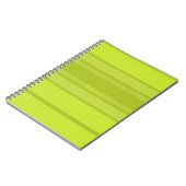 Limoen en donkergroene moderne streep notitieboek (Linkerzijde)