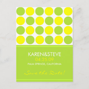 Limoen en Geel sparen de Data Aankondigingskaart