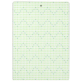 Limoen en groene Chevron Pattern Stippen Klemborde Klembord (Achterkant)