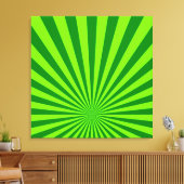 Limoen en Groene Funky Abstracte Kunst Verpakt Can Canvas Afdruk (Insitu (Woonkamer))