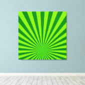 Limoen en Groene Funky Abstracte Kunst Verpakt Can Canvas Afdruk (Insitu (Houten vloer))