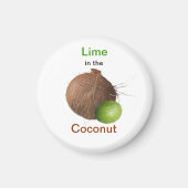 Limoen en kokosnoot magneet (Voorkant)