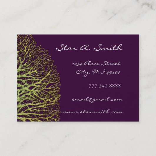 Limoen- en krottenboom visitekaartje (Voorkant)