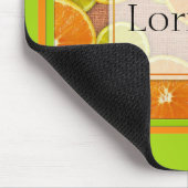 Limoen- en Oranje fruitslices Mousepad Muismat (Hoek)