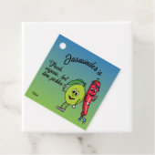 Limoen en Pepper Pals Grappige Cartoon Limoen augu Bedankjes Labels (In situ)