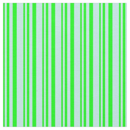Limoen- en Turquoise Pattern of Stripes Stof (Close Up)